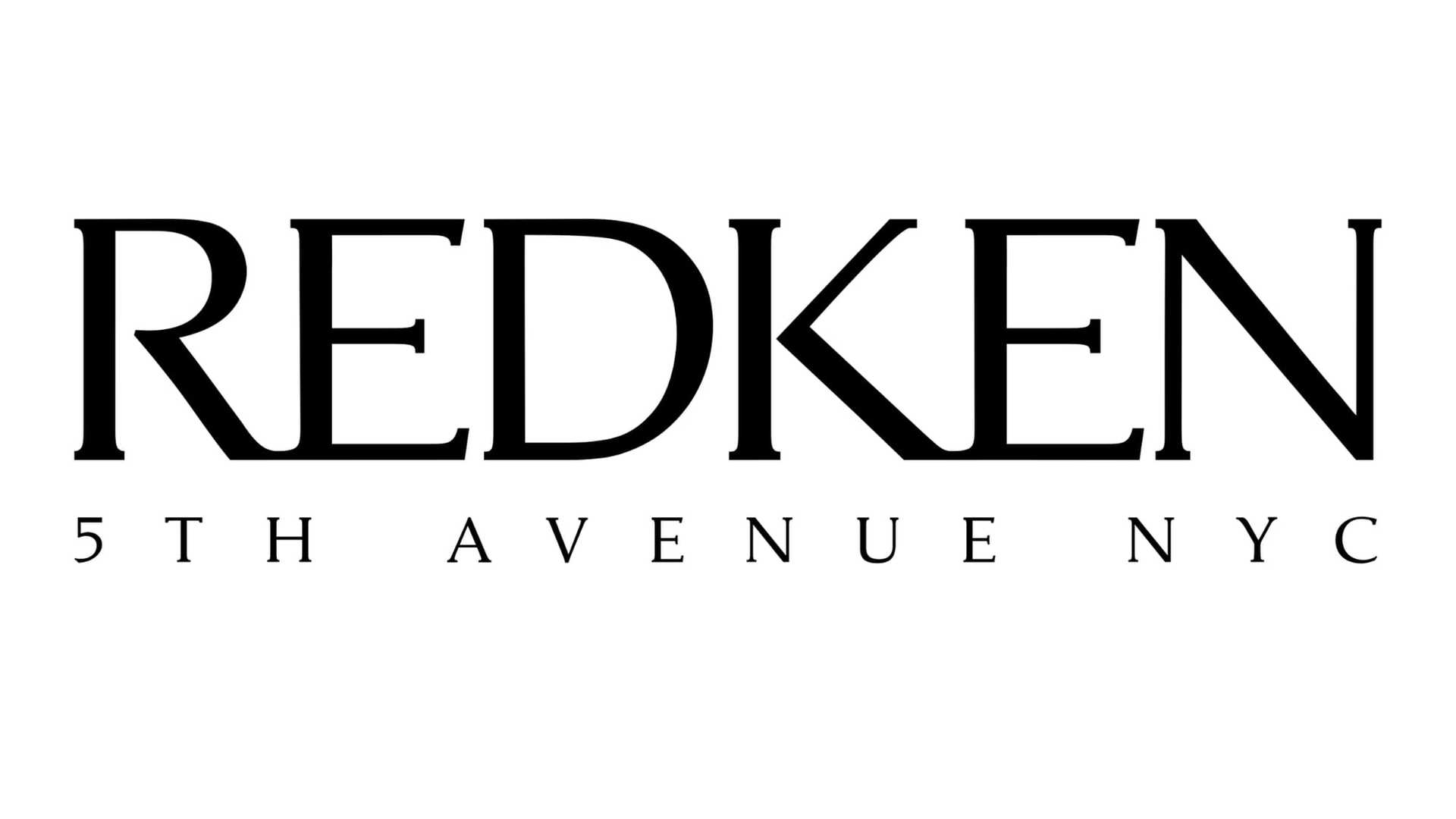 Redken 5th Avenue NYC logo in bold black text on a white background.