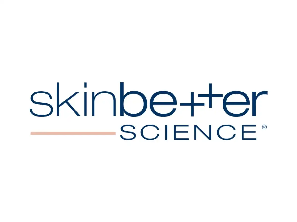 Logo of Skinbetter Science with stylized text and unique design elements.