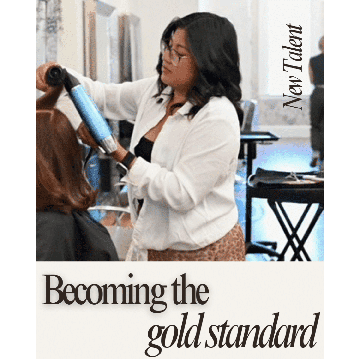 Portrait of Jasmine C, a professional stylist at Luscious and Co. Beauty, showcasing their expertise and style.