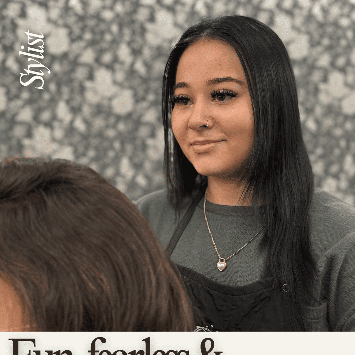 Portrait of Yoli  O, a professional stylist at Luscious and Co. Beauty, showcasing their expertise and style.