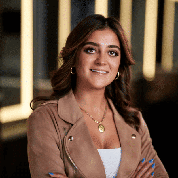 Portrait of Antonella, a professional stylist at Salon Bliss & Spa, showcasing their expertise and style.