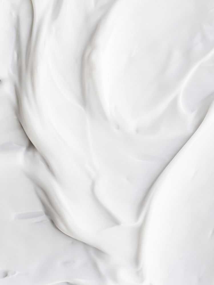 White creamy texture swirls, abstract background.